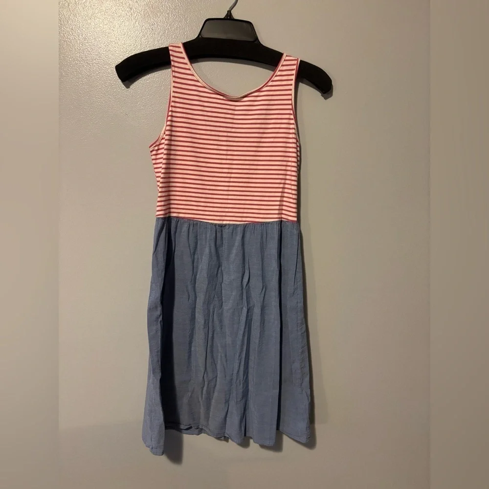 Girls Old Navy Dress. Size 14. Red, White, And Blue.
